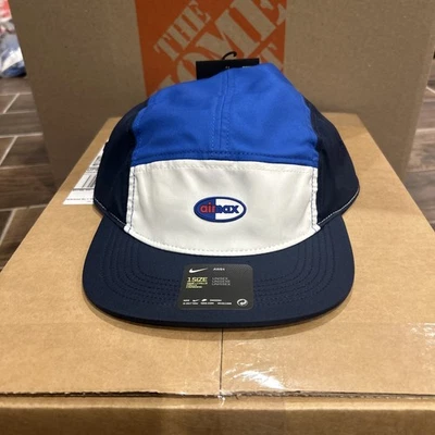 Gorra Nike Air Max 5 paneles Aerobill AW84 Dri fit ajustable azul para hombre nueva Foto 1 de 4