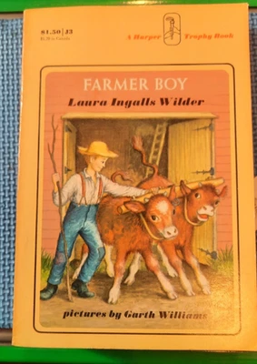 Farmer Boy, Laura Ingalls Wilder, 1971, First Harper Trophy Book Paperback - Image 1 of 4