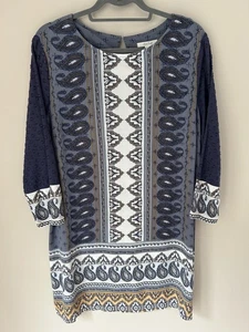 White Stuff Top Size 14 Blue White Cotton Summer Party Casual - Picture 1 of 12