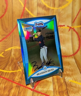 2008 Brandon Hicks Bowman Chrome Prospects Autographs #BCP251 Braves - Image 1 of 4