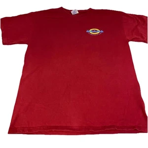 Gildan Kurzarm T-Shirt Rot Herren Größe M Herren Baumwolle Grafikdruck Tee - Bild 1 von 12