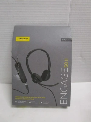 JABRA ENGAGEMENT 50 II 5099-299-2219 Link USB-A UC Auriculares Estéreo con Cable TOTALMENTE NUEVOS Foto 1 de 4
