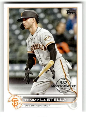 2022 Topps #241 Tommy La Stella  582 Montgomery - Image 1 of 2