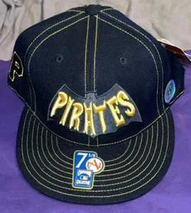 NWT PITTSBURGH PIRATES BATMAN american needle COOPERSTOWN COLLECTION hat 7 5/8 - Picture 1 of 10