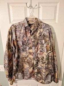 Kings Outdoor World Long Sleeve Button Down Size LT in Mountain Shadow Pattern - Picture 1 of 6