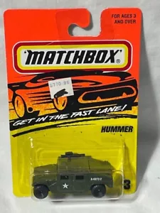 Matchbox Military Hummer, Army Green, #3, 1/64, "Get In The Fast Lane" - Picture 1 of 2