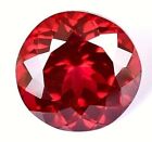 AAA+ Natural Burma Blood Red Ruby 16.45 Ct Round Certified Loose Gemstone C728