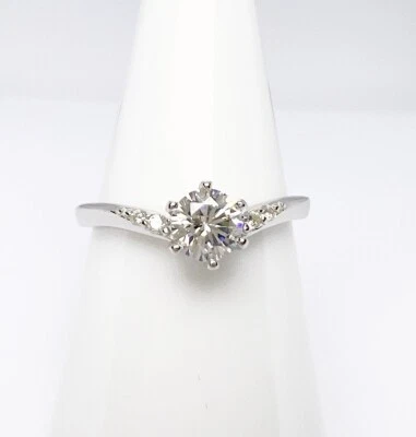 Brillante Anillo Solitario Genuino Plata de Ley 925 Circonita Cúbica Talla J-R 💖 Foto 1 de 4