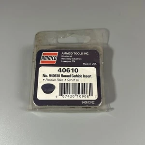 7-pack Ammco 40610 Round Positive Rake Carbide Cutting Bits Brake Lathe CB69 - Picture 1 of 2