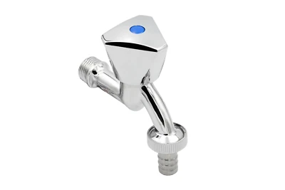 Ventilauslaufhahn 1/2 Zoll 21 mm Auslaufhahn Messing verchromt Wasserhahn  - Bild 1 von 2