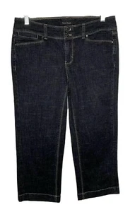 Pantalones de mezclilla cortos para mujer White House Black Market talla 4 negros usados en excelente estado - Imagen 1 de 3