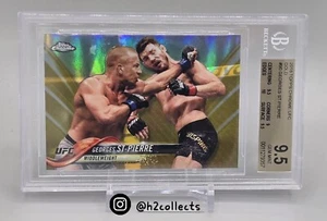 Georges St-Pierre 2018 Topps Chrome GOLD Refractor /50 UFC BGS 9.5 GEM MINT  - Picture 1 of 2