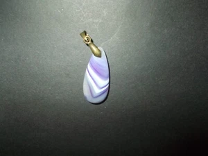 Beautiful Onyx Pendant & 18" Necklace! 1 3/8" X 3/8" FREE SHIP IN THE USA! - Picture 1 of 3