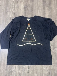 Vintage Fred's Art Wear Los Angeles Shirt Christmas Tree USA Selten!! - Bild 1 von 5