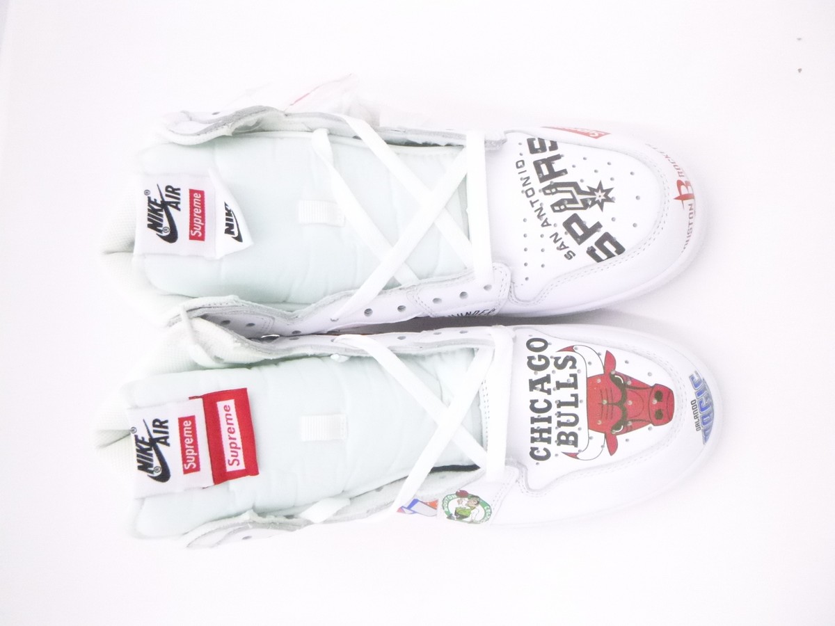 Nike Supreme x NBA x Air Force 1 07 Mid White for Sale Nike Supreme x NBA x Air Force 1 07 Mid White for Sale