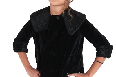 старинный 1920-х черный арт-деко оперы пальто flapper викторианский детский куртка - Изображение 1 из 4