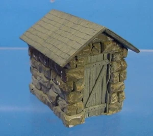 O SCALE /On3/On30 STONE DYNAMITE STORAGE SHED KIT WISEMAN MODEL SERVICES #6077 - Picture 1 of 4