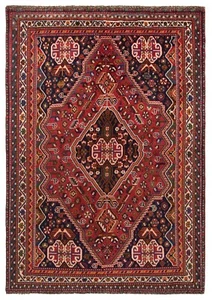 Shiraz Annodato a Mano Tappeto Persiano 163x112 cm-Nomadic Oriente Tappeto Rug - Picture 1 of 12