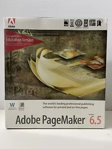 Adobe PageMaker 6.5 Education Version for Windows New Old Stock Factory Sealed - Picture 1 of 7