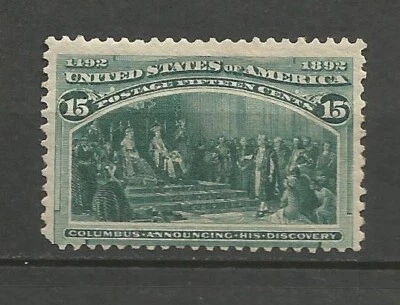 United States US 1892 Sc 238 15c Columbus America - Image 1 of 2