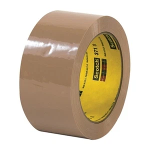 3M 371 Carton Sealing Tape Tan 2" x 55 yard Roll (6 Roll/Case) - Picture 1 of 1