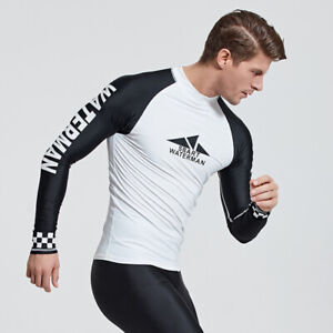 Men's Wetsuit Tops Diving Suit Long Sleeve Swimwear Swimming Hot Spring Quickdry