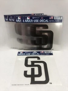12 - MLB San Diego Padres Retro Logo Ultra Color Decal, 5"x6", Team Color - Picture 1 of 3