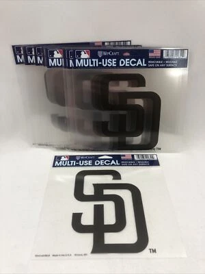 12 - MLB San Diego Padres Retro Logo Ultra Color Decal, 5"x6", Team Color - Image 1 of 3