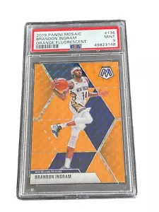 2019-20 Panini Mosaik Brandon Ingram orange fluoreszierend #/25 PSA 9 neuwertig - Bild 1 von 4