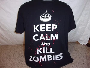 T-Shirt ZOMBIE Größe XLARGE KEEP CALM & KILL ZOMBIES - Bild 1 von 2