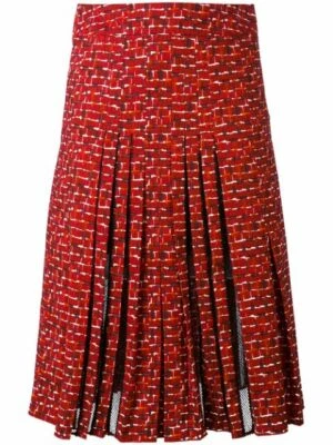 NUEVO CON ETIQUETAS BOTTEGA VENETA Mujeres Panel de Encaje Línea A Falda talla: IT44 Venta al por menor: $1329 Foto 1 de 4