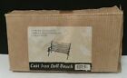 VTG Artmark Chicago, LTD 1996 Cast Iron Doll Bench #66126 Open Box, Unassembled 