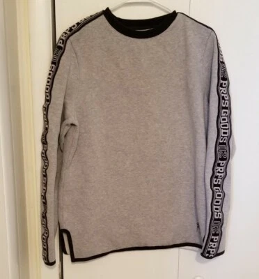 Prps Goods & Company Sudadera Cuello Redondo Talla M Gris Logotipo Deletreado Pullover Foto 1 de 4