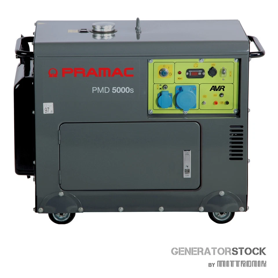 PRAMAC PMD5000s Diesel Stromerzeuger 5 kW leise Notstromaggregat Einfamilienhaus - Bild 1 von 4