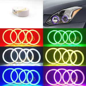 Bluetooth RGB LED anillo halo para Nissan Altima cupé 10-13 faro ojo de ángel - Imagen 1 de 18