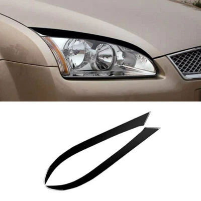 2xNuevas cubiertas de ajuste de cejas de faros delanteros interiores negros para Ford Focus 2005-2008 Foto 1 de 4