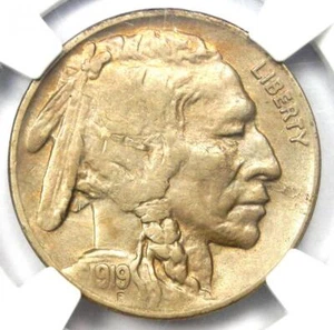 1919-S Buffalo Nickel 5C Coin - Certified NGC AU Details - Rare Date! - Picture 1 of 5