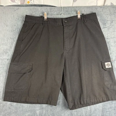 Buffalo David Bitton Black Cargo Shorts Relaxed Fit SZ 36 - Image 1 of 4