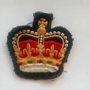 Parche Militar Corona de Reina Multicolor Bordado Real Canadiense Canadá - Imagen 1 de 2