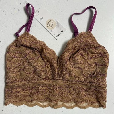 BNWT M&S Women’s Rich Amber Bralette - UK Size 10 - Image 1 of 4