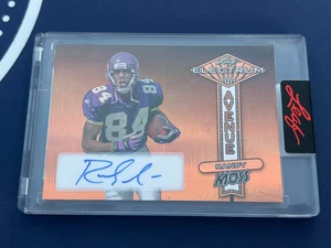 2024 Leaf Randy Moss Electrum Avenue Autograph /15 Auto Vikings - Bild 1 von 2