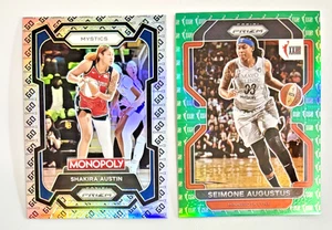 2022 Panini Prizm WNBA Prizms Green Anniversary #156 Seimone Augustus - Picture 1 of 2