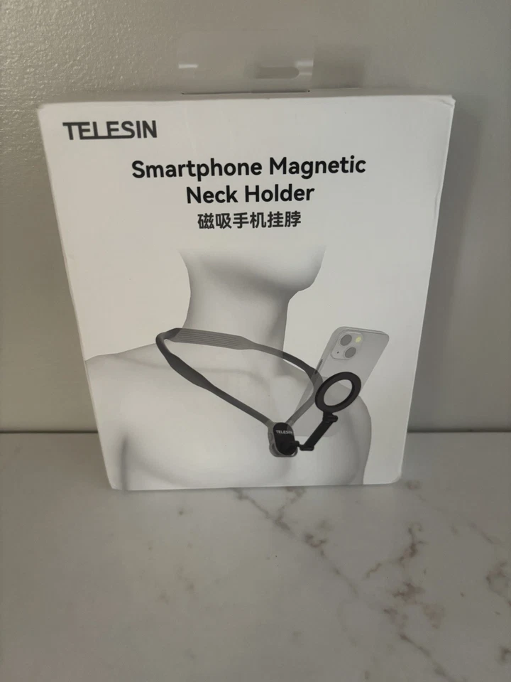 TELESIN Neck Phone Holder POV/Vlog Mount w/ Chest Strap Hands Free Selfie Mount - Image 1 of 1