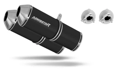 Se adapta a KTM 950 SM Supermoto R 2006-2008 silenciador de escape OVR negro DOMINATOR Foto 1 de 2