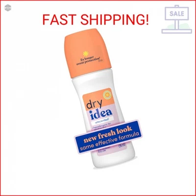 Desodorante y antitranspirante enrollable sin perfume Dry Idea para mujer - hipoalergénico Foto 1 de 2