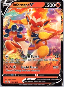 Infernape V SWSH252 SWSH: Sword & Shield Promo Cards Holo - Picture 1 of 2