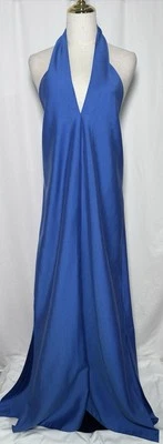 Antonio Melani Dress Maxi Halter Small V-Neck Slits Blue $189 - Image 1 of 4