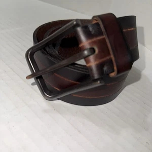 Daniel Cremieux zweifarbiger brauner Vollnarbenledergürtel 1,75 breit Größe 38 gebraucht, in einwandfreiem Zustand - Bild 1 von 9