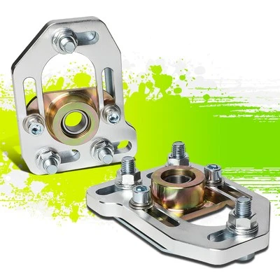 FOR 79-89 FORD MUSTANG FRONT 2PCS ALUMINUM ADJUSTABLE CAMBER/CASTER PLATES KIT - Image 1 of 4