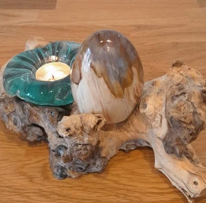 Versteinertes Holz, Freeform, poliert, stehend - Bild 1 von 4